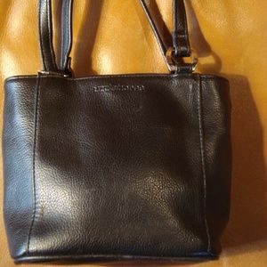 Liz Clairborne small black leather crossbody, nwot